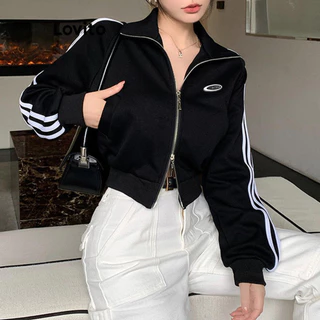Lovito Jaqueta Casual Lisa Com Bolso Colorblock Para Mulheres LNA71079 em Promoção na Shopee Lovito Jaqueta Casual Lisa Com Bolso Colorblock Para Mulheres LNA71079
