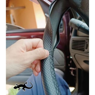 Capa de Volante Revestimento Automotivo Em Couro Ecológico Costurado Textura Perfurado Promoção