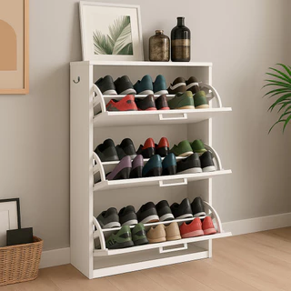 Sapateira Moderna 3 Portas – Compacta e Funcional, Móveis Bonatto em Oferta na Shopee