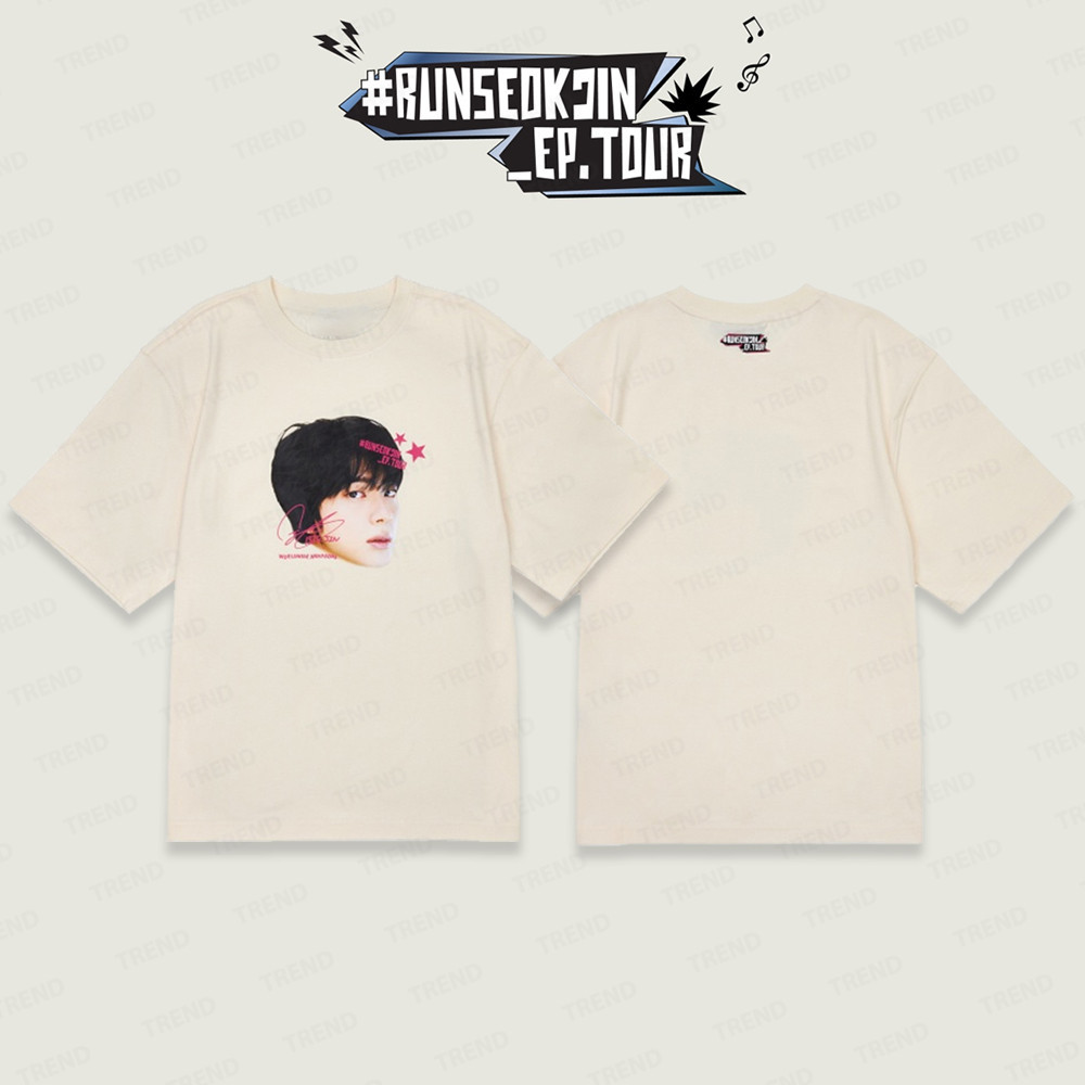 Camiseta 100% Algodão KPOP JIN RUNSEOKJIN - EP TOUR 2025 Unissex