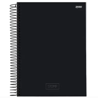 CADERNO ESPIRAL UNIV CD 1X1 96FLS 04/PT STOMP PRETO   77216 77 em Oferta na Shopee