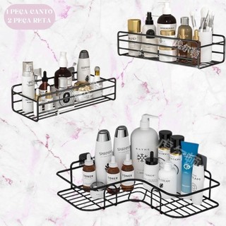 1/2/3/4 Suporte Organizador De Metal Rack De Parede Banheiro Cozinha Prateleiras Porta Shampoo Top&casa — foto 8 — Achou Levou Brasil