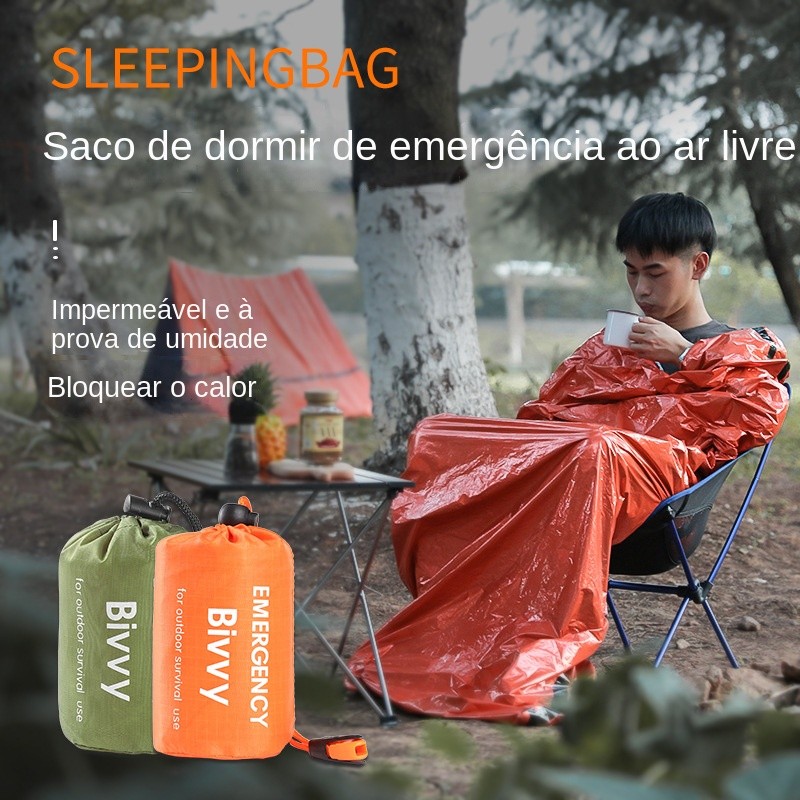 Saco de dormir de emergência para evitar o frio, saco de dormir com ...