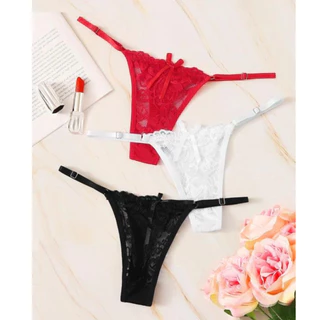 Kit C/10 Unidades de Calcinha Fio Dental Regulagem Lingerie Sexy em Oferta na Shopee