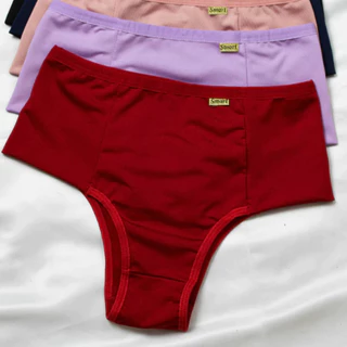 Kit 3 Cinta Modeladora Feminina Pala Dupla calcinha cintura alta Calcinha cós alto segura barriga em Oferta na Shopee