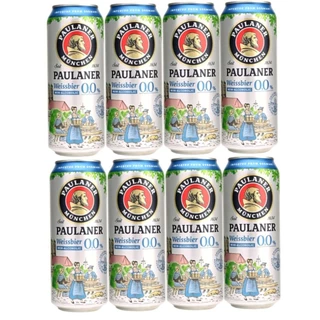 Cerveja Paulaner Weiss Zero Álcool Lata 500ml (8 Unidades)