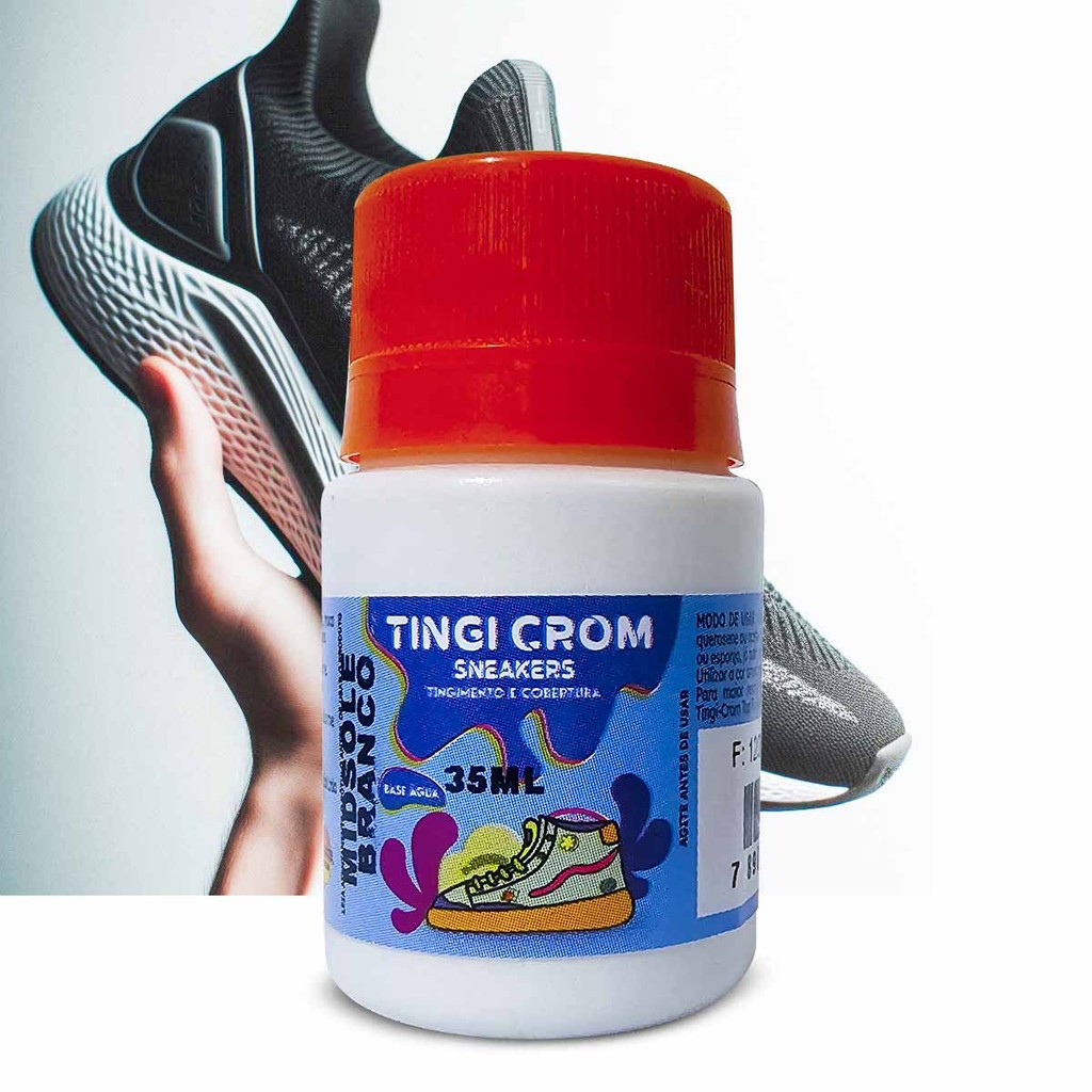 tinta para solado branco borracha de tenis horizonte midsole