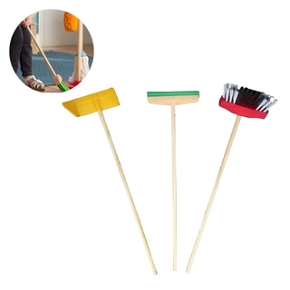 JOGO INFANTIL DE LIMPEZA COM RODO/ VASSOURA / PÁ DE LIXO em Oferta na Shopee