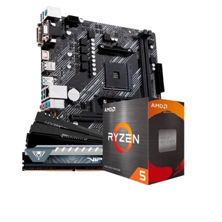 Kit Upgrade AMD Ryzen 5 5500 Placa Mãe B550M DDR4 Memória RAM 8GB DDR4 3200MHz