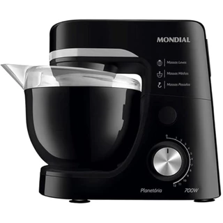 Batedeira Planetária Mondial 4,5L Preto 700W 127V - BP-03-B em Oferta na Shopee