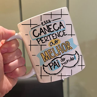Caneca de Porcelana Dia dos Pais vários modelos