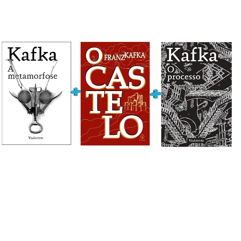 Coleção Fraz Kafka 3 Livros A Metamorfose + O Castelo + O Processo ...