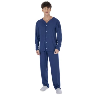 Pijama Masculino meia malha de botão Victory em Oferta na Shopee