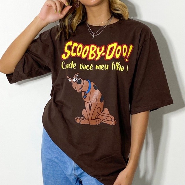 T-shirt Max Oversized Camiseta Scooby-Doo Desenho Animado Unissex ...