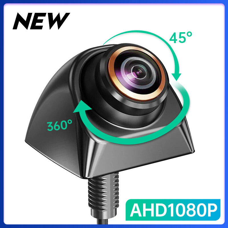 Câmera De Visão Traseira Do Carro AHD CVBS 1080P Full HD Imagem Reversa 170 ° Ré Para Com Noturna Grande Angular Fisheye