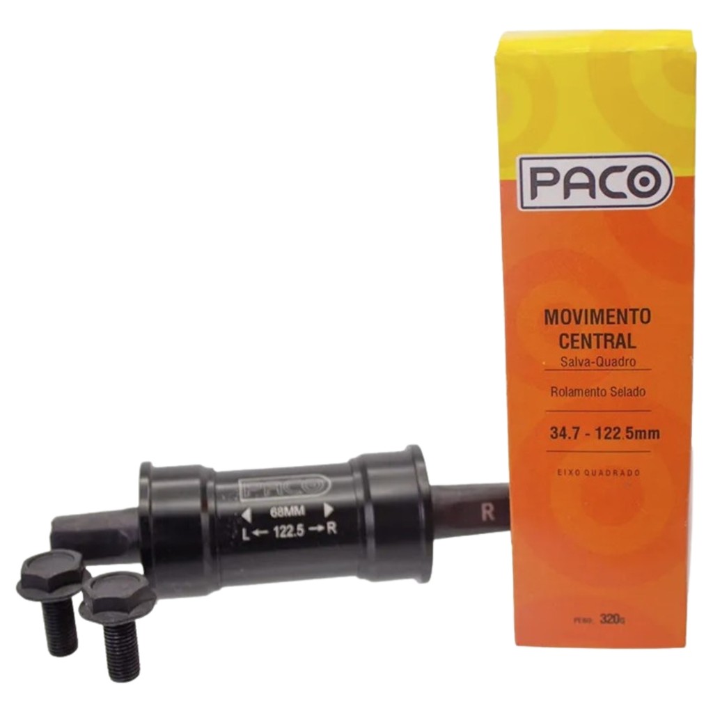 Movimento Central Caixa Salva Quadro Bike 122,5 Selado 34,7