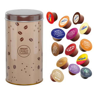 Porta Cápsulas Nescafé Dolce Gusto Lata Para 14 Cápsulas Marrom em Oferta na Shopee