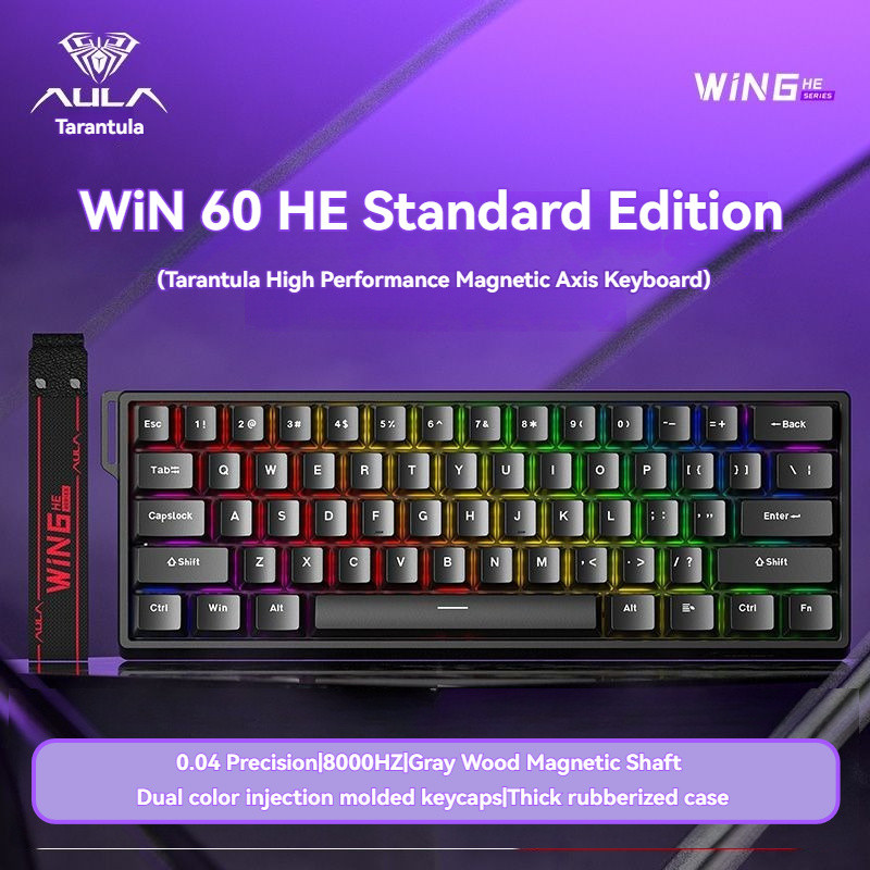 AULA Win 60/68HE Eixo Magnético Teclado Mecânico Personalização