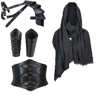 Sexy Masculino Medieval Com Capuz Manto Cosplay Halloween Festival Festa Bar Desempenho
