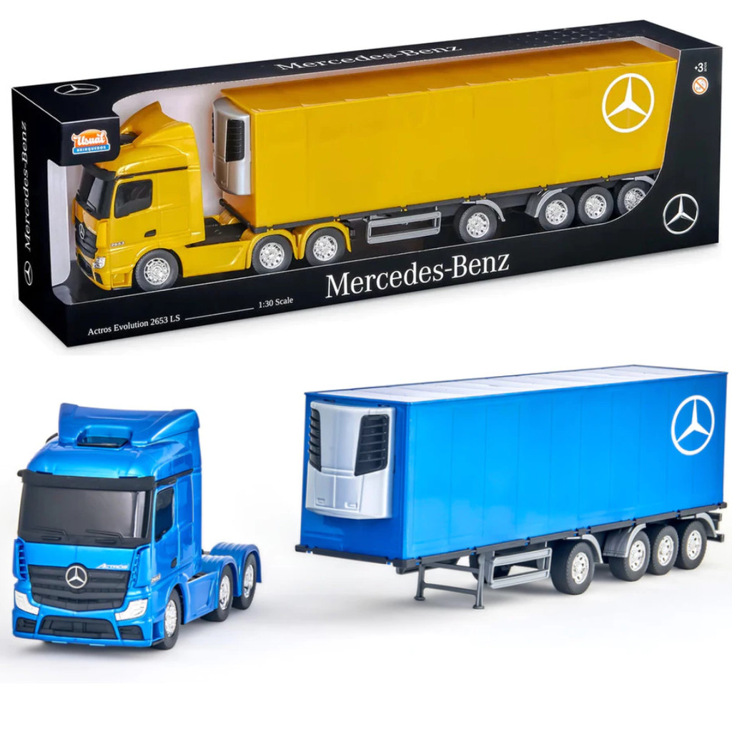 Brinquedo Caminhão Mercedes Actros Baú Refrigerado Usual Brinquedo ...