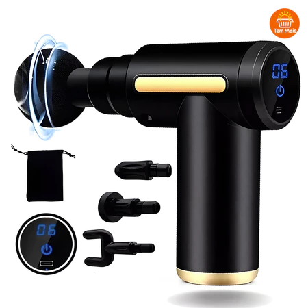 Massageador Elétrico Portátil de Alta Frequência para Uso Profissional em Massagem Muscular