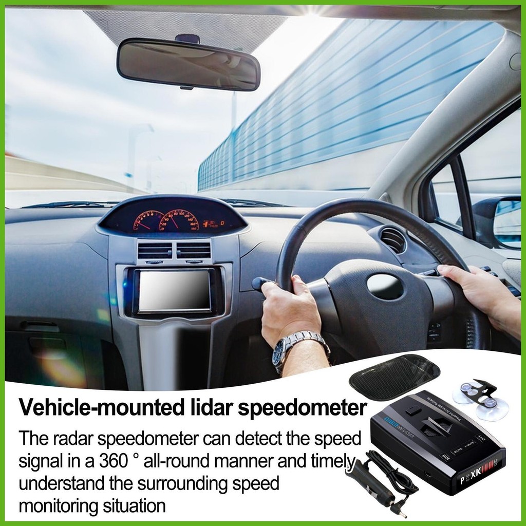 RAD1000 Detector De Radar A Laser Para Carro Monitor De Velocidade De ...