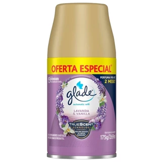 Purificador de Ar Glade Automatic Spray Lavanda e Vanilla Refil 269ml em Oferta na Shopee