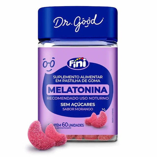 FINI - Dr.Good Melatonina em Gummys - Morango