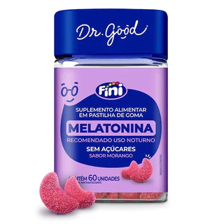 FINI - Dr.Good Melatonina em Gummys - Morango
