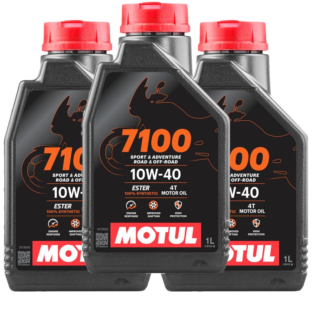 Óleo Motul 7100 4T 10W40 100% Sintético 3L para Z300, Z400, Ninja