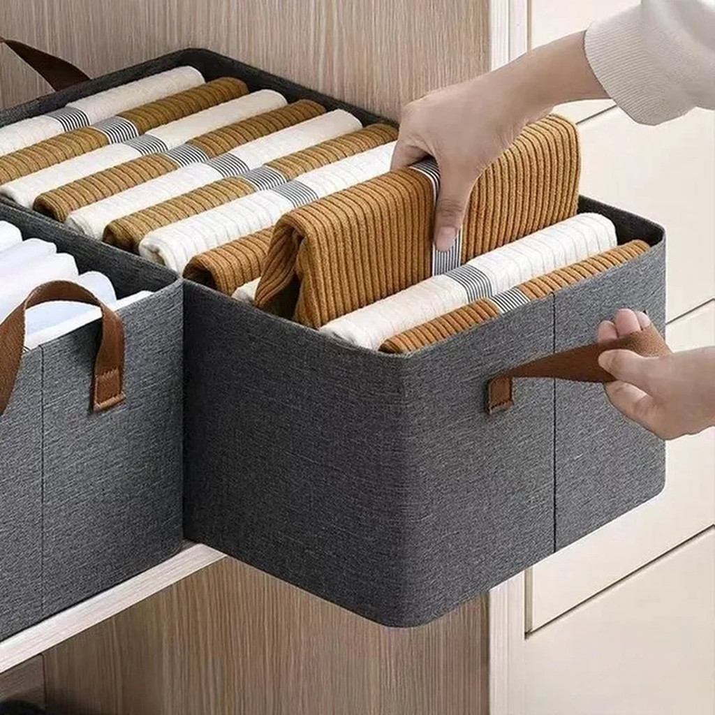 KIT 1-KIT 4 Organizador De Caixas De Armazenagem De Roupas Grandes ...