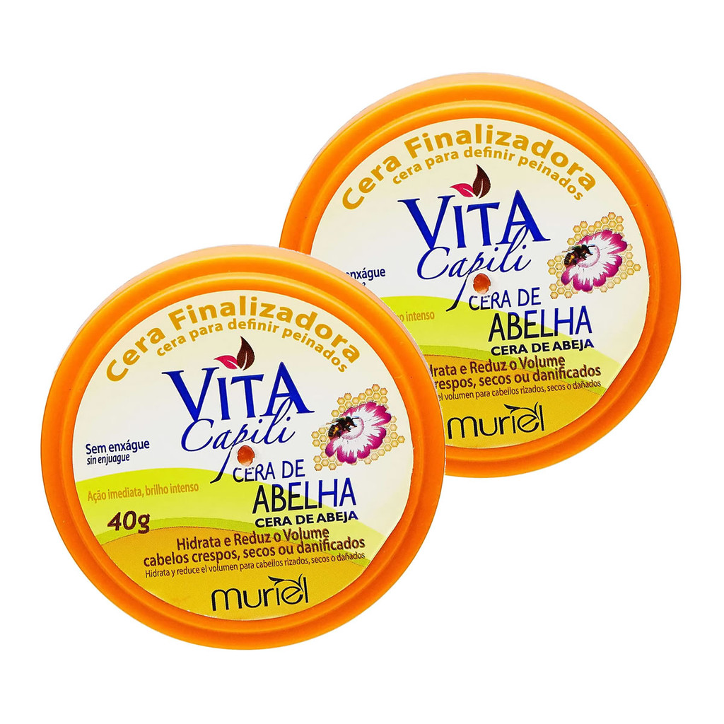 Kit 2 und Cera Finalizadora Vita Capili Muriel Abelha 40g | Shopee Brasil