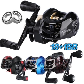 Sougayilang Carretel De Pesca De Arremesso Fundição 18 + 1BB 7.2 : 1 Mão Esquerda/Direita 4 Cores 10kg Potência De Arras