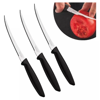 Kit 3 Faca P/ Tomate Inox Micro Serrilhada Plenus Tramontina