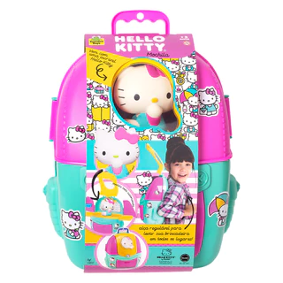 Mochila Interativa Da Hello Kitty Com Uma Incrível Boneca Menina Rosa - Envio Imediato