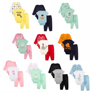 Kit Roupa de Bebe 15 Peças Body  Curta e Longa e Mijão  Feminino e Masculino em Oferta na Shopee