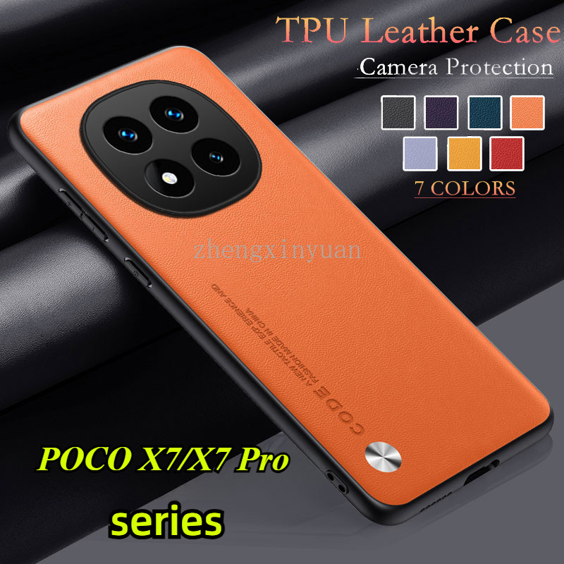 POCO X7 Pro 5G 2025 Capa Protetora De Couro Liso De Silicone Macio Para ...
