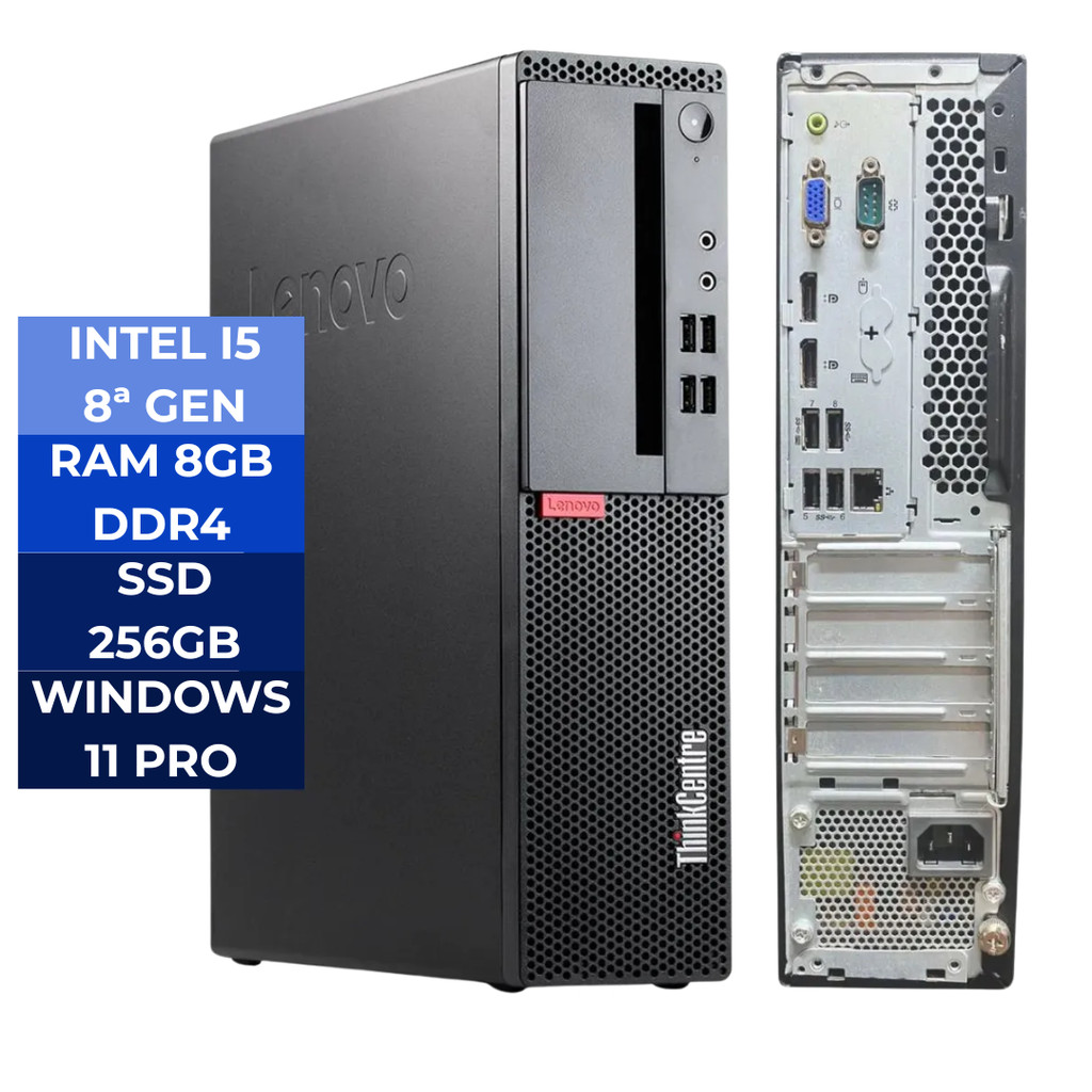 CPU Empresarial Lenovo, Thinkcentre M720s, Core i7 8ª Geração