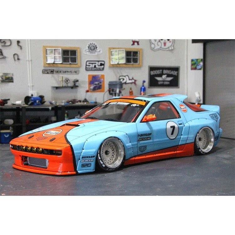 Carro Modelo Aplastics 1/10 Drift Shell Pandem RX7 FC3S Widebody Mazda ...