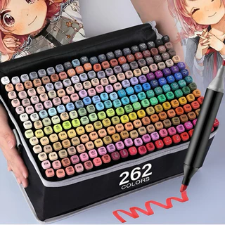 Canetinha Touch kit de 262 cores marcador com ponta dupla