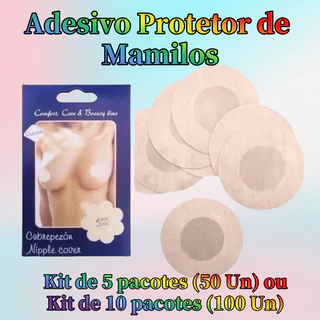 Kit Pacote 50 ou 100 Adesivo Protetor de Mamilos Bico Nude Tapa Seios Unidades Esconde Marcas em Oferta na Shopee