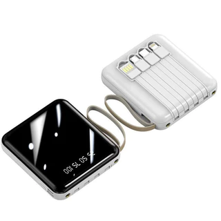 Power bank cabo incluso 5000/10000 mAh portátil lanterna