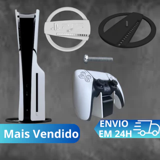 Suporte Base Vertical Para Playstation 5 Ps5 Slim Pro Base Controle Digital Com leitor ou sem