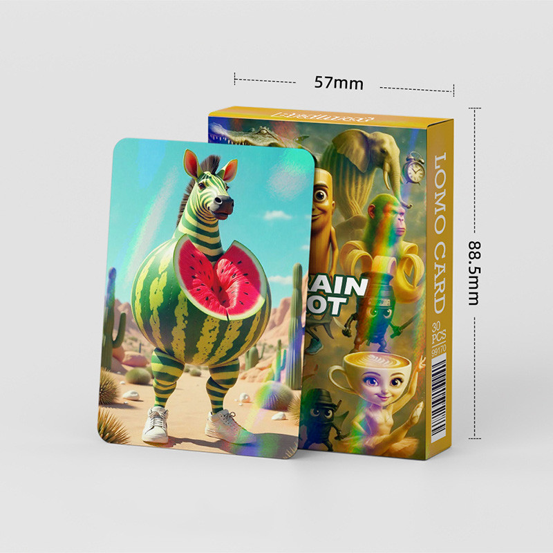 Cartão Flash Brainrot Toy Tung Sahur Photocard Lomo Jogos De