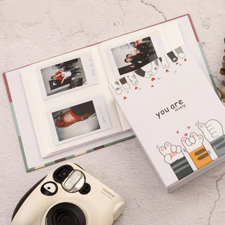 Mini Álbum de fotos para Instax Mini 200 fotos Mini Álbum de Foto Para Câmera Polaroid Instax em Oferta na Shopee