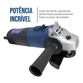 Lixadeira Angular Potente 800-2200W - Profissional RPM Variável 110V/220V para Oficina