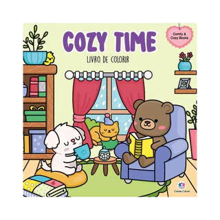 Cozy Time - Livro de Colorir - Estilo Bobbie Goods Comfy e Cozy Books - 24 Desenhos - Livro Físico em Oferta na Shopee