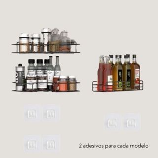 1/2/3/4 Suporte Organizador De Metal Rack De Parede Banheiro Cozinha Prateleiras Porta Shampoo Top&casa — foto 4 — Achou Levou Brasil