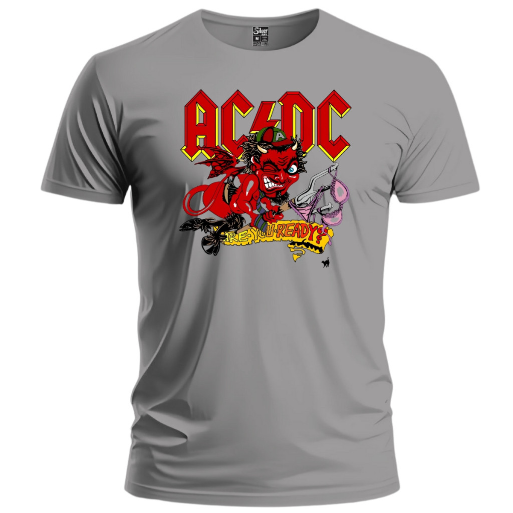 Camiseta Banda De Rock AC DC Camisa 100% Algodão Premium | Shopee Brasil
