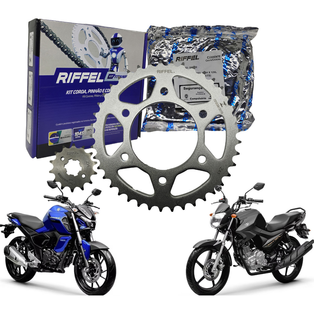 Kit Relação Transmissão Fazer Factor 150 2014 2015 2016 2017 2018 2019 ...